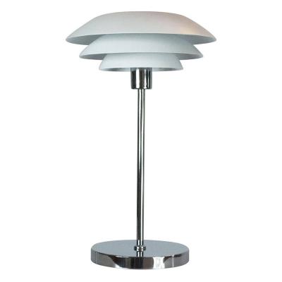 DL31 - Lampe de table en m&eacute;tal blanc mat, h 50 cm d 31 cm