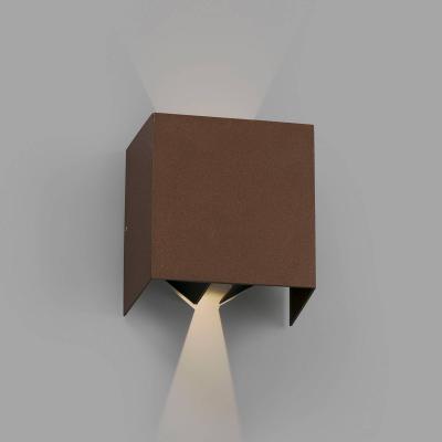 FARO BARCELONA Applique d'ext&eacute;rieur LED Olan, brun rouille