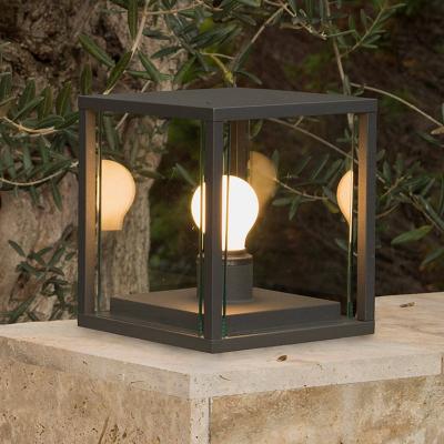 Faro Nala - 1 pi&eacute;destal d'ext&eacute;rieur l&eacute;ger gris fonc&eacute; IP54, E27