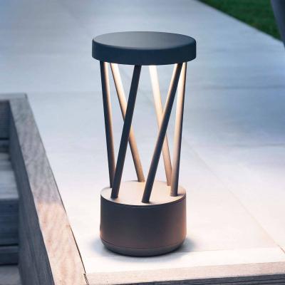 Faro twist - lampadaire ext&eacute;rieur &agrave; led gris fonc&eacute; 10w 3000k ip65