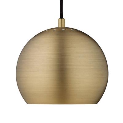 Frandsen - Ball Lampe &agrave; suspendre &Oslash; 18 cm, laiton antique mat / blanc