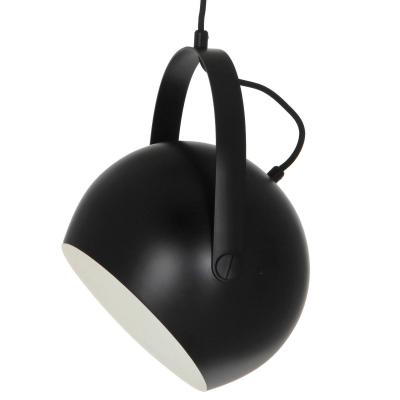 Frandsen - Ball lampe &agrave; suspension avec poign&eacute;e &oslash; 19 cm, noir / blanc