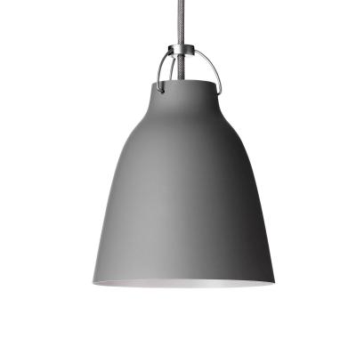 Fritz Hansen Caravaggio Suspension, gris fonc&eacute;/ c&acirc;ble gris - 16,5 cm