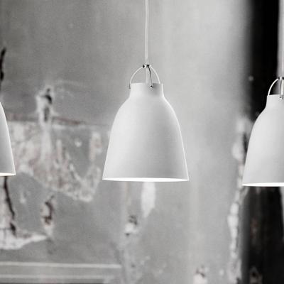 Fritz Hansen Caravaggio Suspension, blanc mat/c&acirc;ble blanc - 25,8 cm