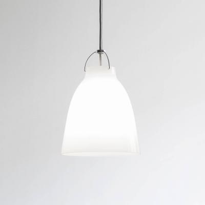 Fritz Hansen Caravaggio Suspension, opale/c&acirc;ble argent&eacute; - 25,8 cm