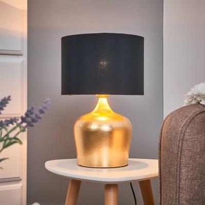 Lampe de table MANALBA 1 ampoule dor&eacute; Diam&egrave;tre 25 Cm