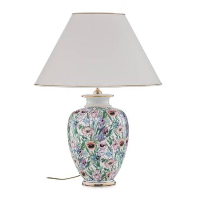 Lampe de table giardino 24 carats plaqu&eacute; d'or or poli 1 ampoule 68cm