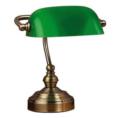 Marksl&ouml;jd Lampe &agrave; poser Bankers, hauteur 25&nbsp;cm vert