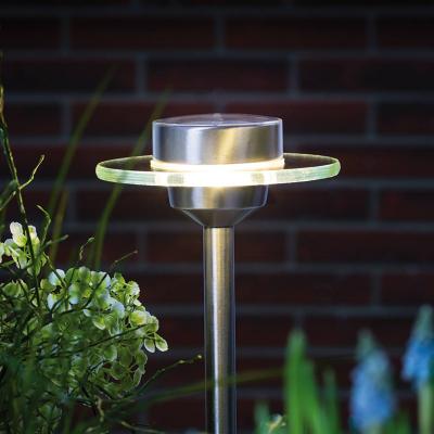 Special borne solaire Ufo IP44 LED 1x0.2W acier/clair acier/verre