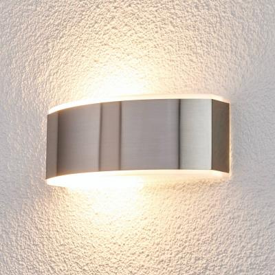 Lindby - Applique ext&eacute;rieure 'Pacon' en inox - inox, satin&eacute;