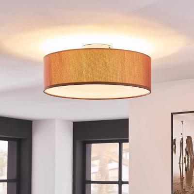 Sebatin Plafonnier&Oslash;40 Brown/White/Nickel - Lindby