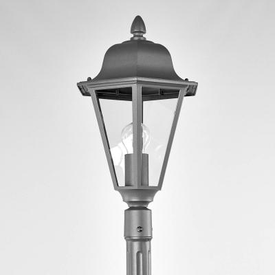Lampadaire ext&eacute;rieur 'Edana' en aluminium - gris graphite, transparent