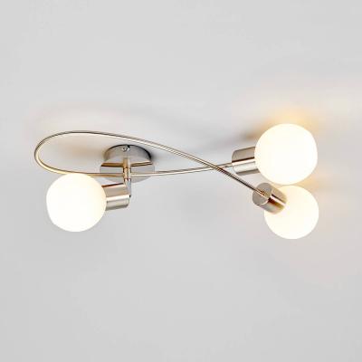 Elaina 3 LED Plafonnier Matt Nickel - Lindby