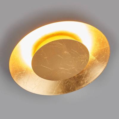 Lindby Plafonnier LED Keti aspect dor&eacute;, &Oslash; 34,5&nbsp;cm