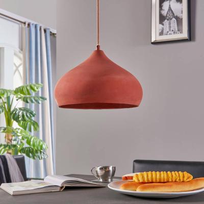 Lindby Suspension terracotta Fiona de forme esth&eacute;tique