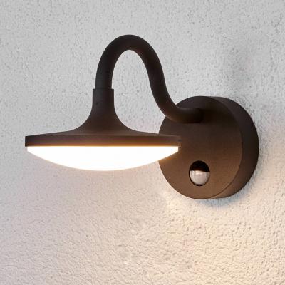 Lucande Applique d'ext&eacute;rieur LED Finny avec d&eacute;tecteur