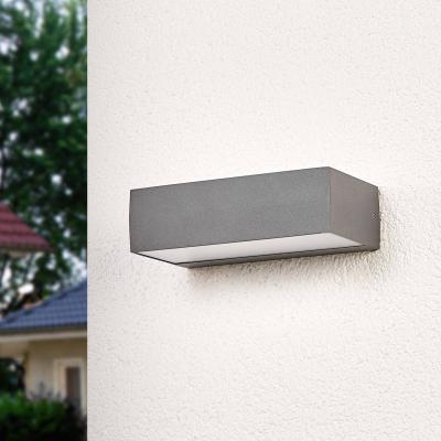 Lampenwelt - led Applique Exterieur 'Lissi' - blanc, gris fonc&eacute;