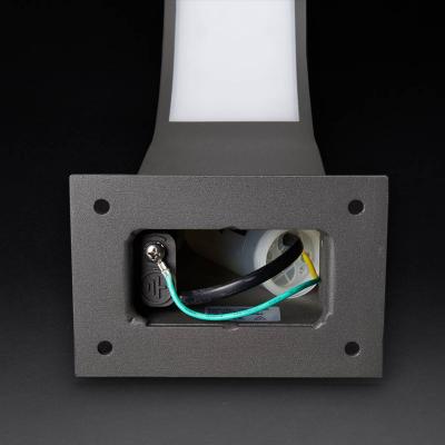 Lucande Luminaire pour socle LED courb&eacute; Lennik 40 cm