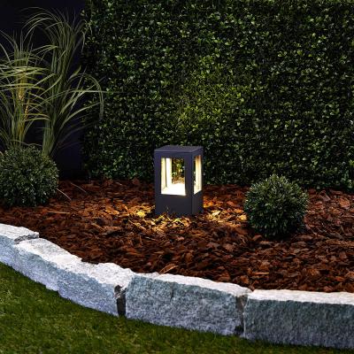 Lucande Luminaire pour socle LED Nicola rectangulaire IP54