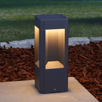 Lucande luminaire pour socle LED Annika, anthracite, m&eacute;tal, 30 cm