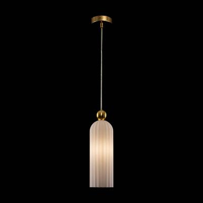 Maytoni Antic suspension abat-jour en verre blanc