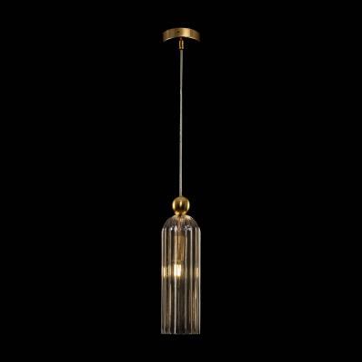Maytoni Antic suspension abat-jour en verre cognac
