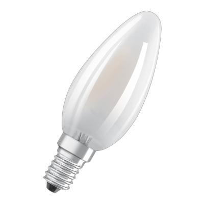 Ampoule led flamme verre d&eacute;poli - 4w &eacute;quivalent 40w e14 - blanc chaud