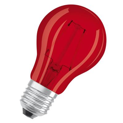 OSRAM Ampoule LED Standard verre rouge d&eacute;co  2,5W=15 E27 chaud