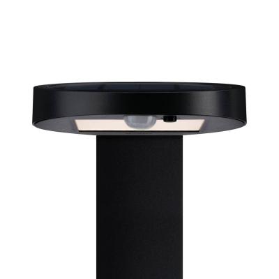 Borne lumineuse solaire Ryse IP44 avec d&eacute;tecteur mouvement Anthracite