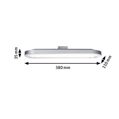 Paulmann URail Board panneau LED en chrom&eacute; mat