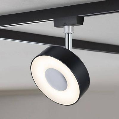 Paulmann URail spot Circle noir dimmable 2&nbsp;700&nbsp;K