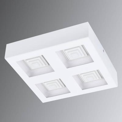 Ferreros plafonnier d&eacute;coratif &agrave; 4 lampes led blanc