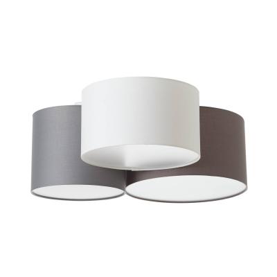 Pastore Plafonnier Cylindrique 3 Lampes Blanc