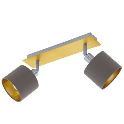 EGLO Plafonnier Valbiano cappuccino/dor&eacute; 2&nbsp;lampes