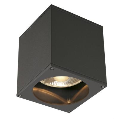 SLV BIG THEO OUT plafonnier. carr&eacute;. anthracite. ES111. max. 75W 229555
