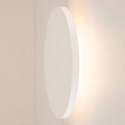 PLASTRA, applique plafonnier, rond, 30cm, pl&acirc;tre blanc, LED 7,4W 3000K