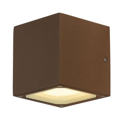 Sitra cube applique, fonte rouill&eacute;e, gx53, max. 9w - slv - rouille