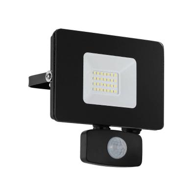 EGLO Applique LED &agrave; capteur d'ext&eacute;rieur Faedo 3 20W 13x5x14 cm Noir