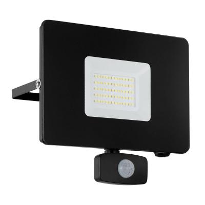 EGLO Spot d'ext&eacute;rieur LED Faedo 3 capteur, noir, 50&nbsp;W