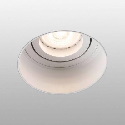 Faro Hyde - Downlight encastr&eacute; rond inclinable blanc Trimless, GU10