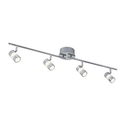 Plafonnier bubbles, chrome et acrylique, 4 spots led