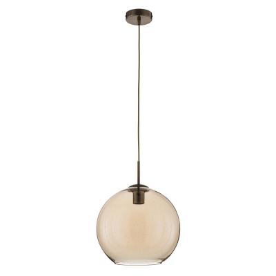 Suspension Balls avec verre de lampe ambr&eacute; 30&nbsp;cm
