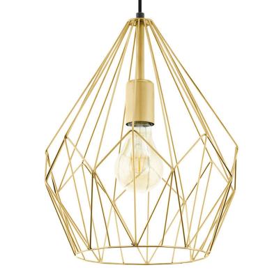 EGLO Suspension Carlton abat-jour cage, dor&eacute;e &Oslash; 31&nbsp;cm
