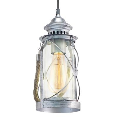Eglo - Suspension bradford argent-antique, E27 max. 1X60W