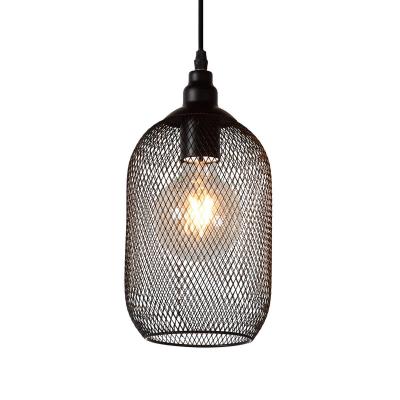 Suspension Mesh &agrave; une lampe, noire, &Oslash; 15&nbsp;cm