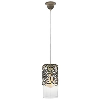 Eglo 49201 Suspension, Diff&eacute;rents Mat&eacute;riaux, Argent