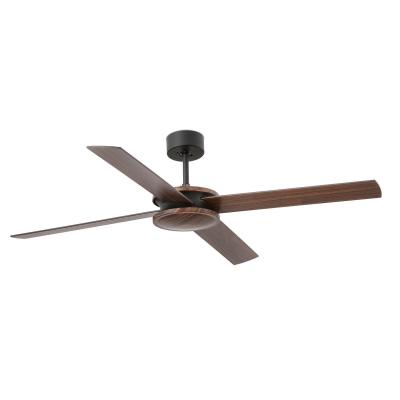 FARO BARCELONA Ventilateur de plafond Polea, bois fonc&eacute;/noir
