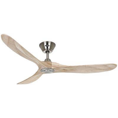 CasaFan Ventilateur Eco Genuino 152 chrom&eacute;/bois clair