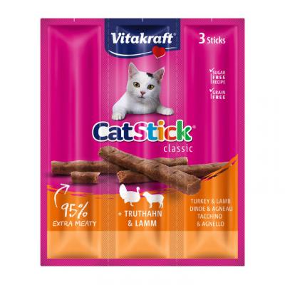 Vitakraft Mini Stick A La Dinde Et A L'agneau - Pour Chat - 3x18g (X20)
