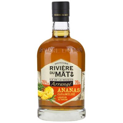 Rhum Arrang&eacute; Ananas Caram&eacute;lis&eacute; Riviere Du Mat - La Bouteille De 70cl